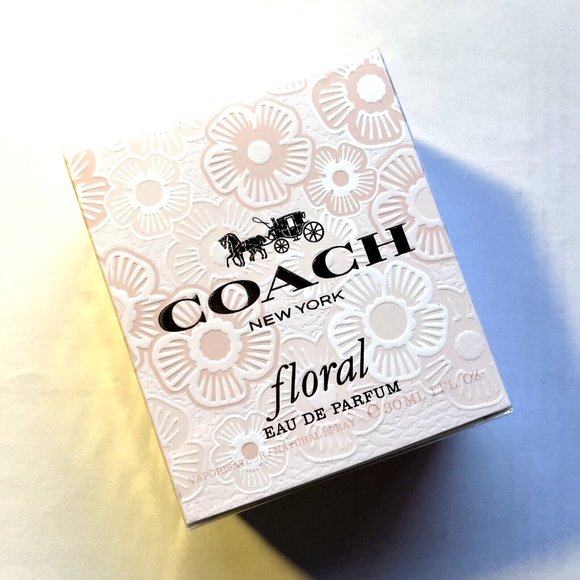 NIB COACH Floral Eau De Parfum Spray 30ml 1oz Women’s Perfume Rose Tea Jasmine - Picture 3 of 4